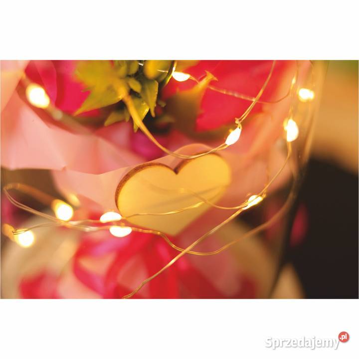 Wieczna róża w szkle led świecąca różowa róża Mikołów