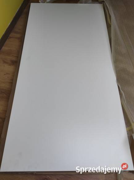 Blat laminowany biały 160 x 80 do biurka stołu