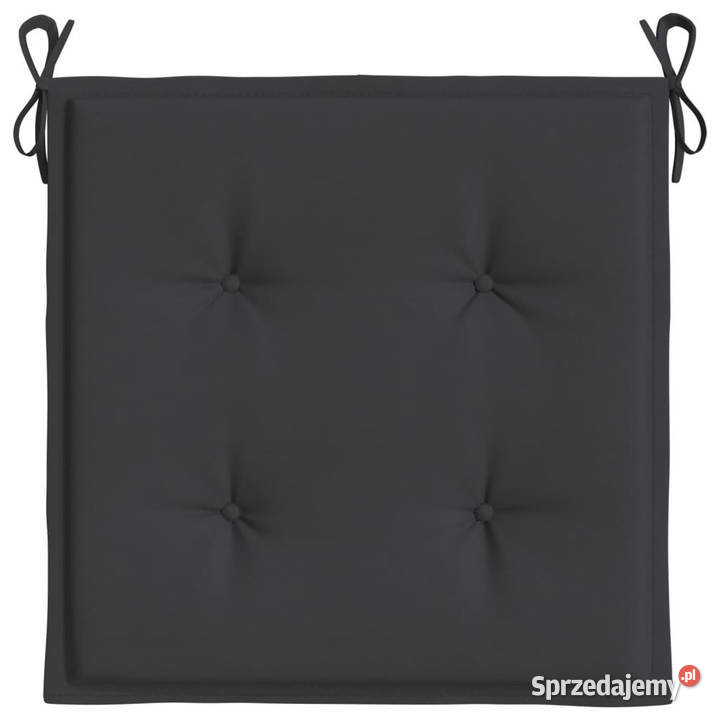 Poduszki na krzesła ogrodowe 2 czarne 40x40x3 sprzedam