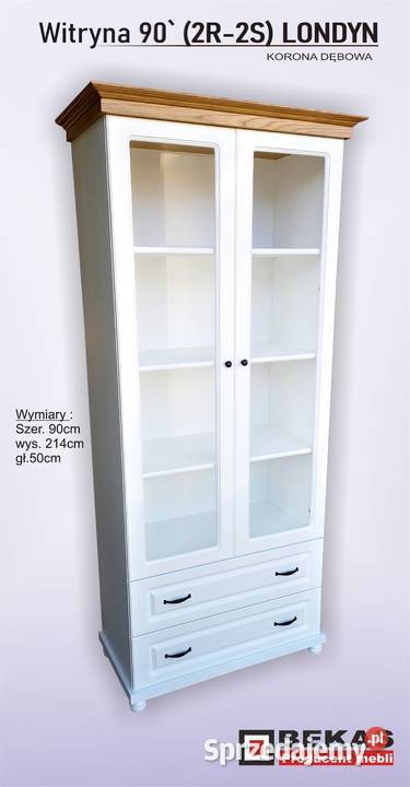 Komoda 2S LONDYN Pod Umywalke Biała z Dębowym 45cm Radom sprzedam