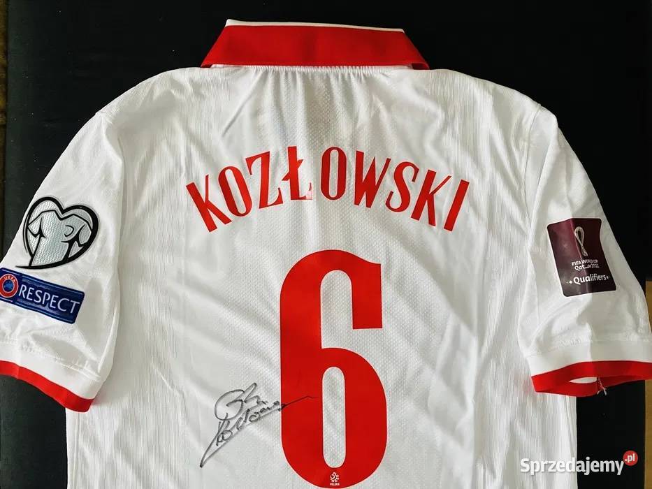Koszulka Meczowa Polska Kozłowski z autografem zachodniopomorskie Szczecin