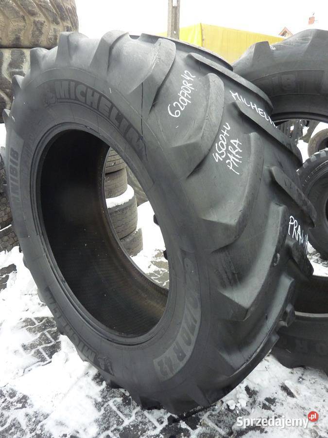 2x Opona używana rolnicza 62070R42 MICHELIN 1600 Zaścianki
