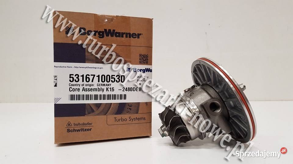 Nowy rdzeń CHRA BorgWarner KKK 53167100530 osobowe Pozostałe Siedlce
