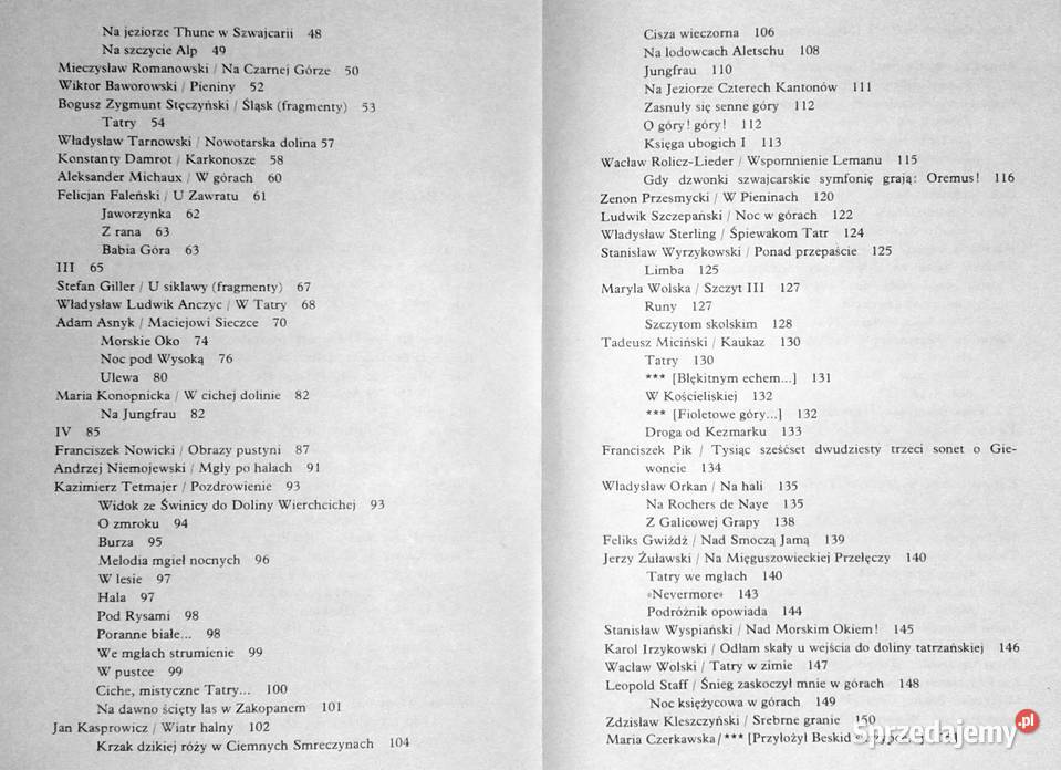 Strofy o górach Antologia Jacek Kolbuszewski Rok wydania 1981 Chełm