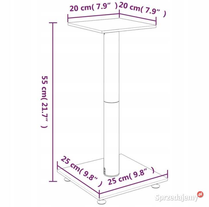 Stojaki pod głośniki i kolumny z hartowanego Pozostałe śląskie Dąbrowa Górnicza