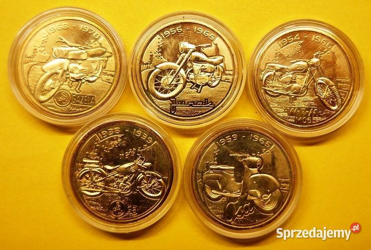 5 x Motocykle Junak WFM SHL Gazela Osa Syrena