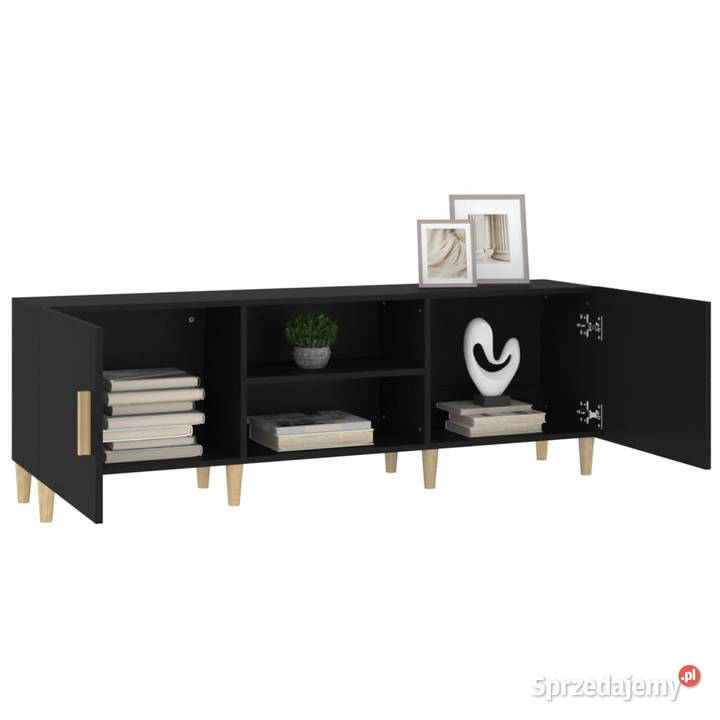 Szafka pod telewizor czarna 150x30x50 WM812619 Warszawa
