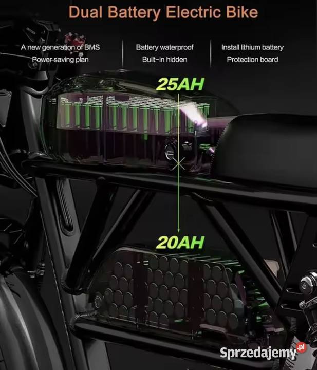 Rower elektryczny potwór 56 h Toruń sprzedam