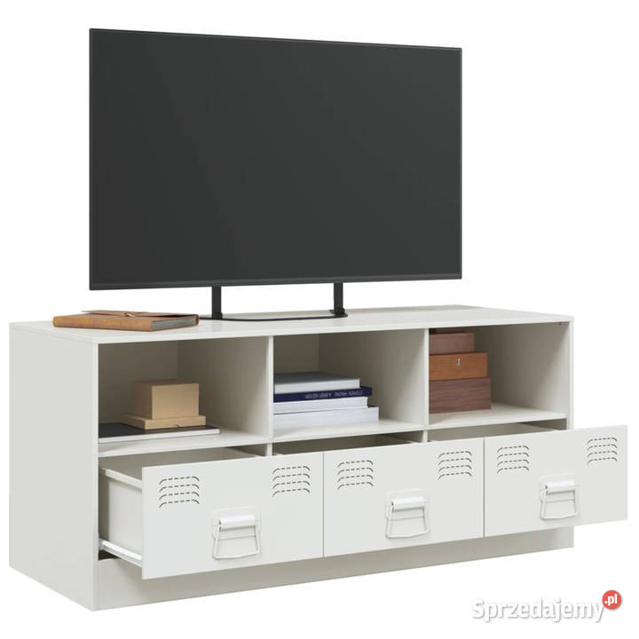 Szafka pod telewizor biała 99x39x44 stalowa Warszawa