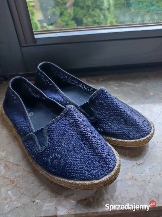 espadryle damskie ażurowe koronkowe tenisówki
