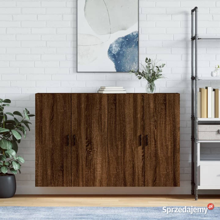 Szafki wiszące brązowy dąb 2 695x34x90 WM3195642 Warszawa