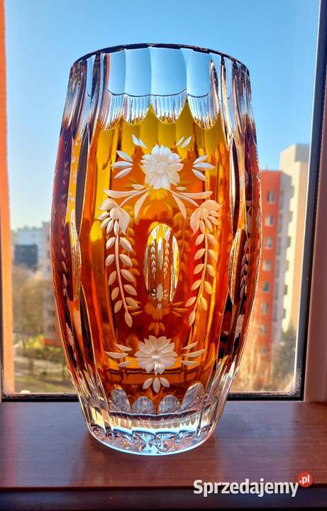 Wielki wazon kryształowy PRL Wrocław sprzedam