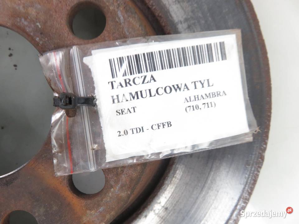 2X TARCZA HAMULCOWA TYŁ SEAT ALHAMBRA II 20 TDI