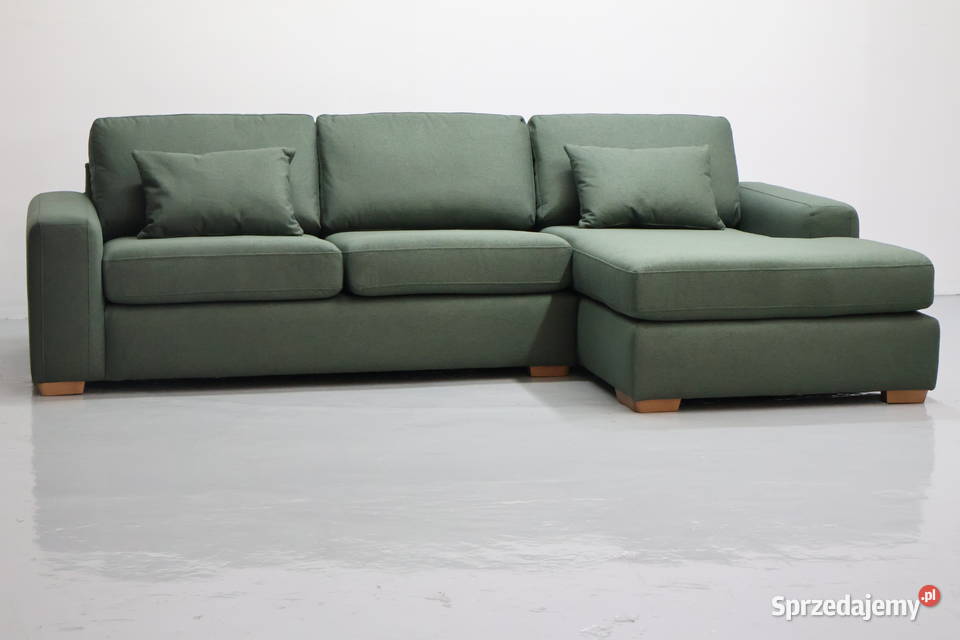 TUH Nowy zielony Narożnik nowoczesny design Poznań sprzedam