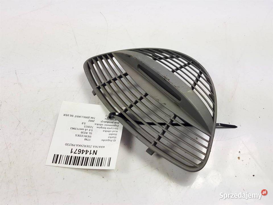 KRATKA ZDERZAKA PRZÓD A0015422023 MERCEDES SL Pozostałe Lipno