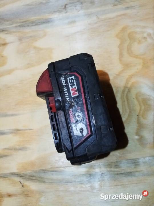Bateria akumlator Milwaukee M18 5Ah uszkodzony Pozostałe Tuszyn
