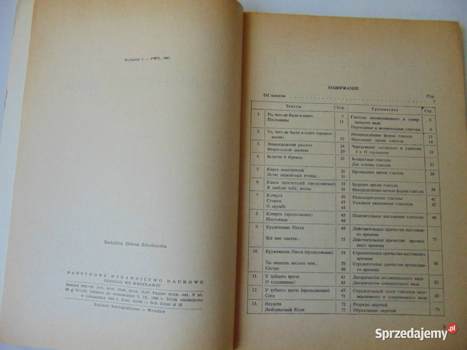 Uczebnik russkowo jazyka cz II Brzozoń Książki do nauki języka obcego Lublin sprzedam