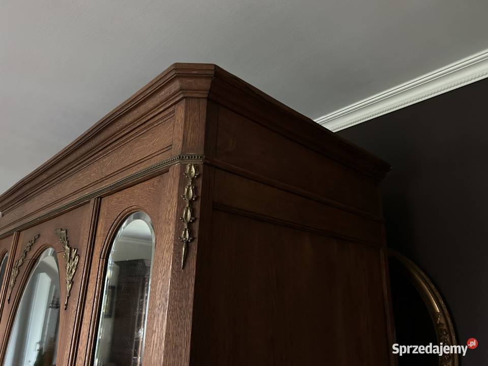 Stara francuska szafa lustra kryształowe mazowieckie Warszawa