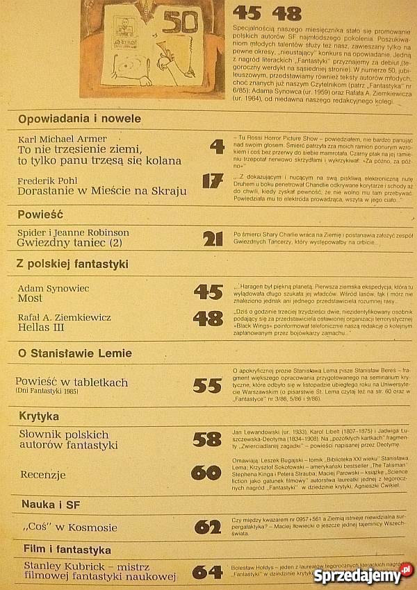 FANTASTYKA 1986 11 50 MIESIĘCZNIK Rok wydania 1986