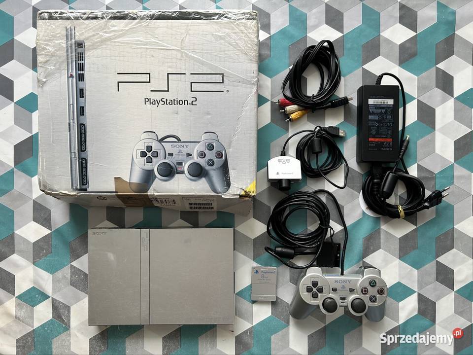 Konsola 2 slim satin silver PlayStation SONY pad Warszawa sprzedam
