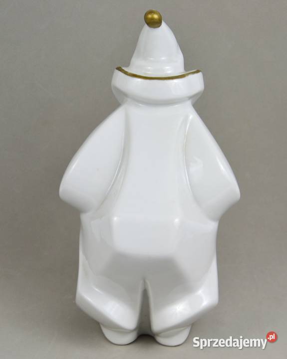 Look Klaun biały Miklós Veress Hollohaza Porcelana i szkło mazowieckie sprzedam