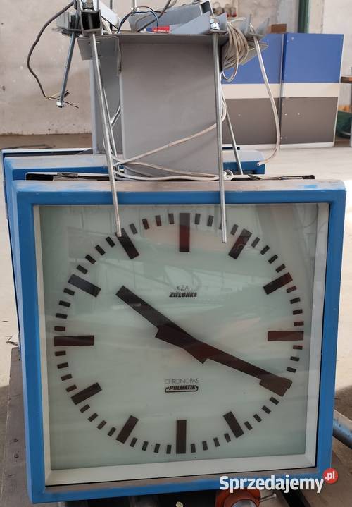 Zegar dworcowy CHRONOPAS Polmatik Włoszczowa