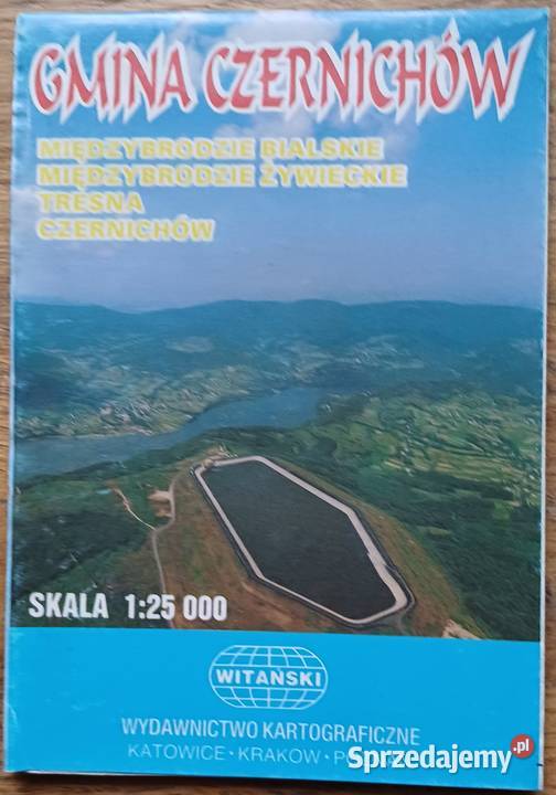 Gmina Czernichów mapa skala 125 000 Kraków