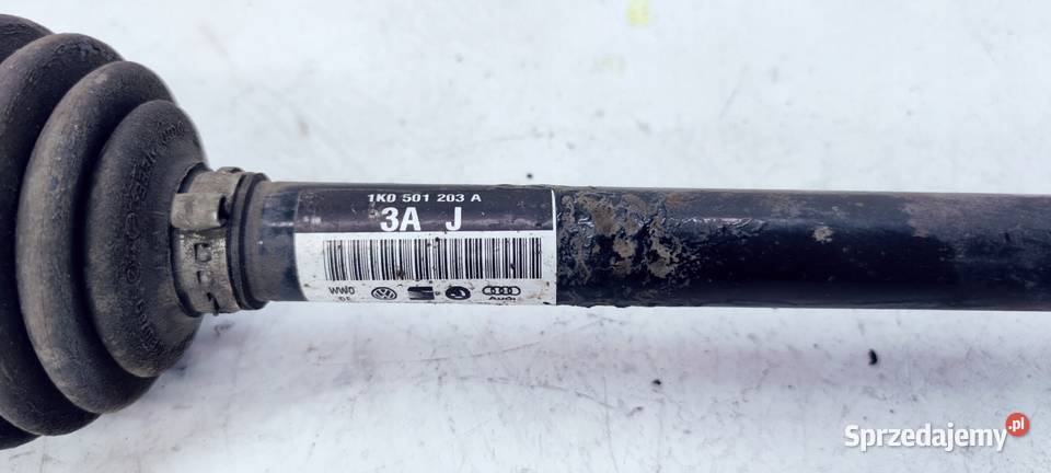 PÓŁOŚ LEWA TYLNA AUDI A3 8P VW SEAT 1K0501203A śląskie Przystajń