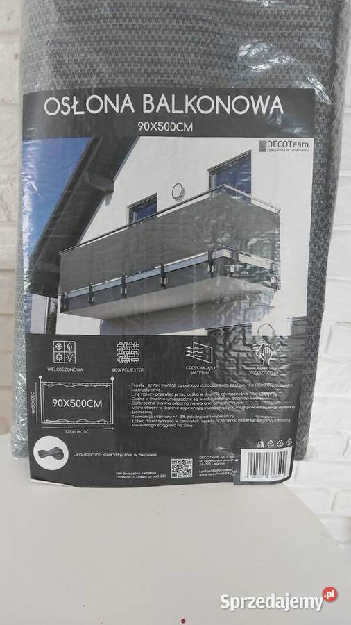 Osłona balkonowa 90x500 Gliwice