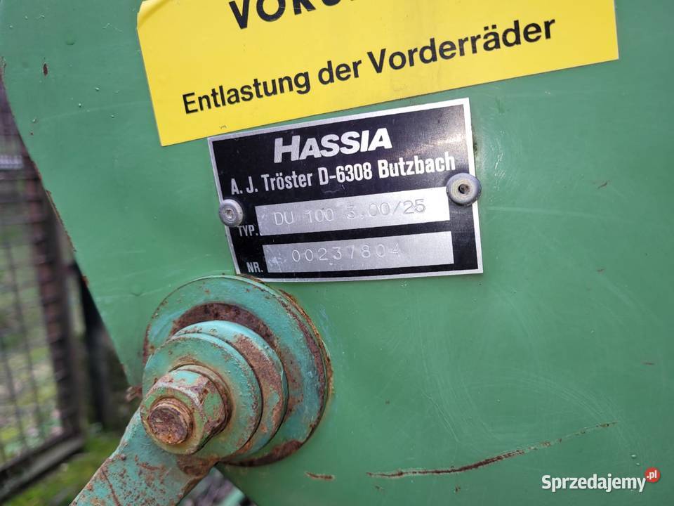 Siewnik Hassia 3m nieuszkodzony Mińsk Mazowiecki sprzedam