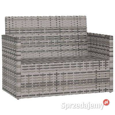 vidaXL Ławka ogrodowa z poduszkami szara 105 mazowieckie Warszawa