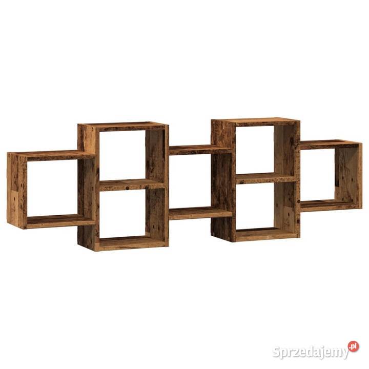 vidaXL Półka ścienna stare drewno 129x18x42 Warszawa sprzedam