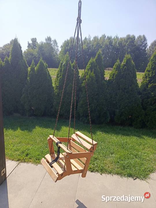 Huśtawka drewniana bujak dziecka leżanka Rzeszów
