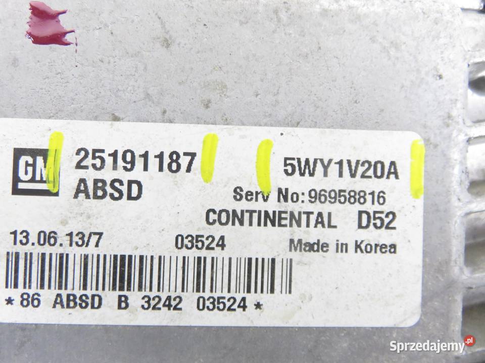 STEROWNIK CHEVROLET SPARK 10 STEC II 16V