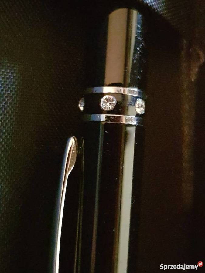 Swarowski długopis z kryształkami czarny ze Kielce