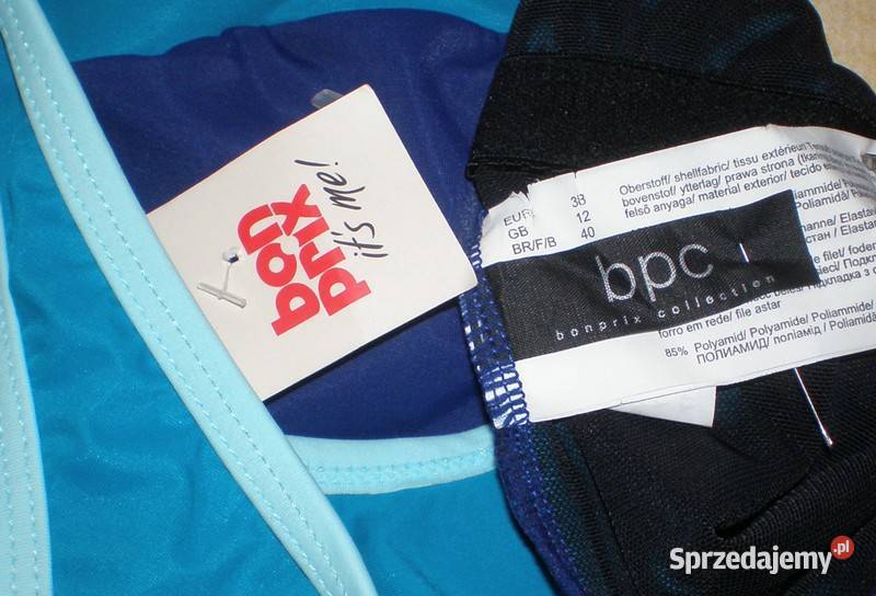 niebieski kostium kąpielowy Bon Prix 38 śląskie Skoczów