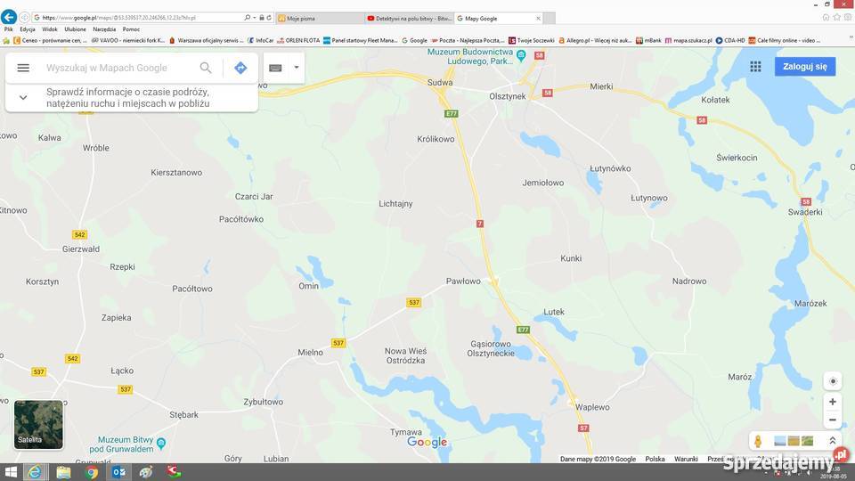 Sprzedam DZIAŁKĘ 1773m2 GĄSIOROWOOLSZTYNECKIE 1773m2 Gąsiorowo Olsztyneckie