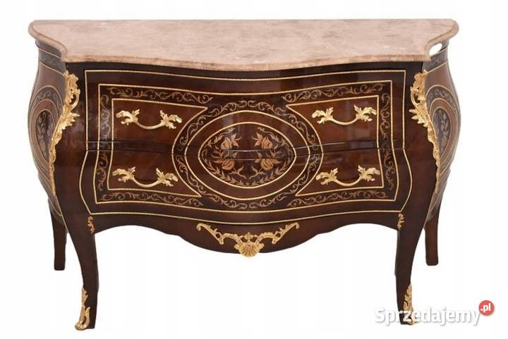 Królewska Drewniana Komoda Inkrustowana Szafa Komody Kraków
