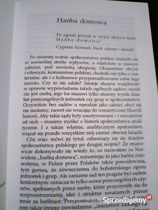 Hańba domowa książki Warszawa księgarnia literatura piękna - proza polska sprzedam