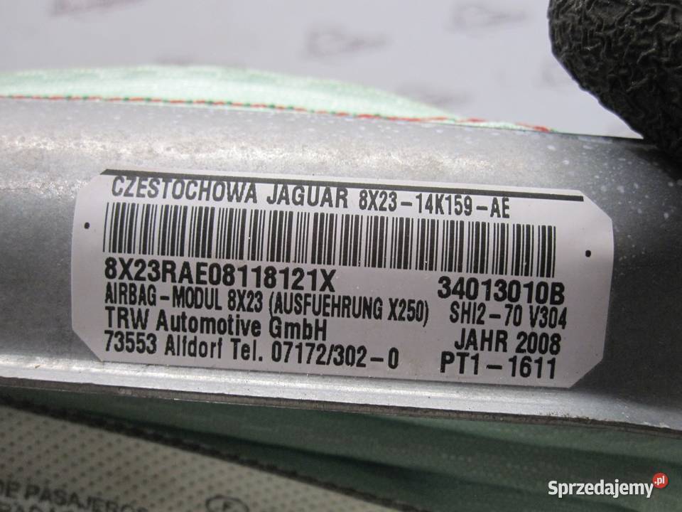 Jaguar XF X250 08r AIRBAG Kurtyna prawa Rok produkcji 2008 świętokrzyskie Kielce