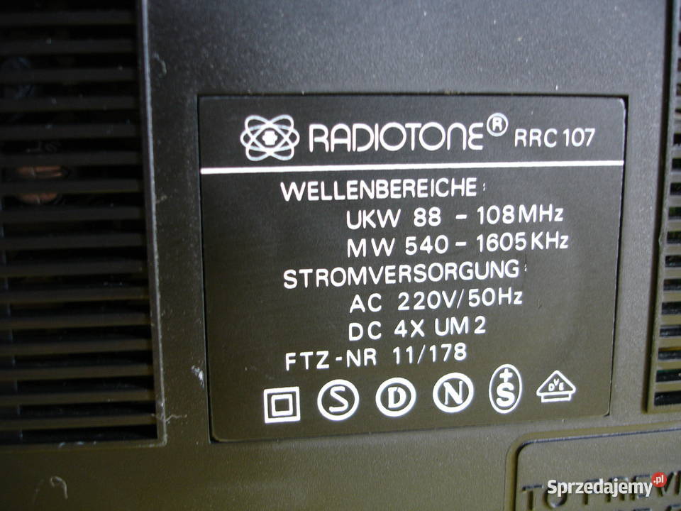 Radiomagnetofon RADIOTONE RRC107 sprzedam