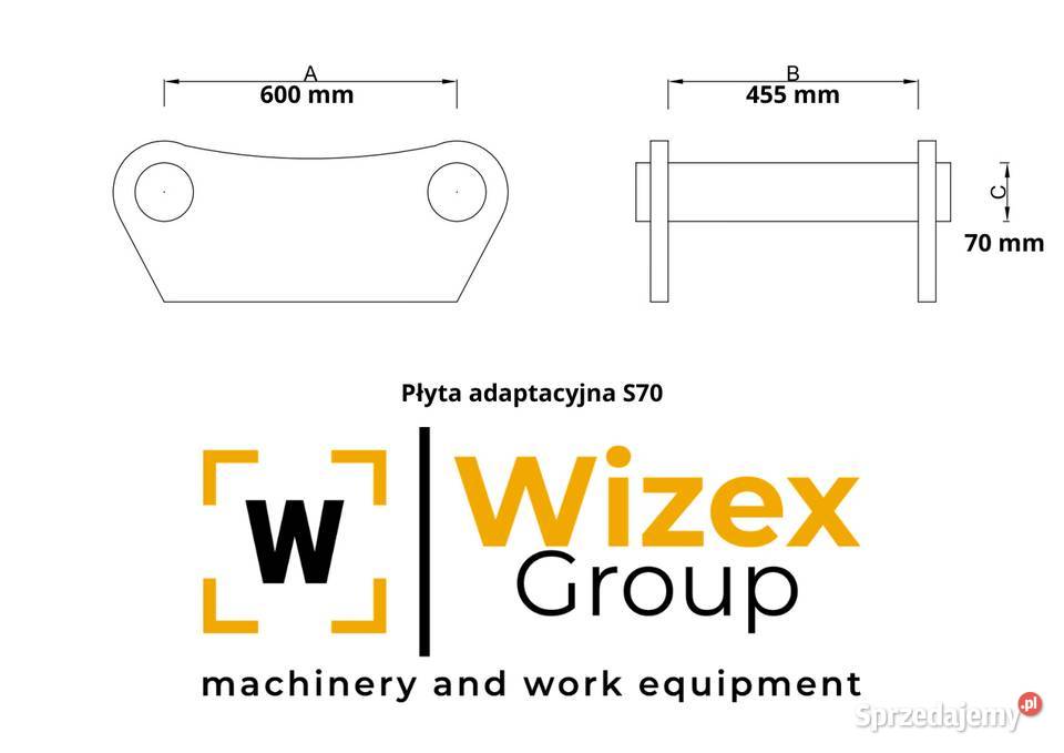 Płyta adaptacyjna S70 VOLVO Części maszyn i innych pojazdów Mszana Dolna