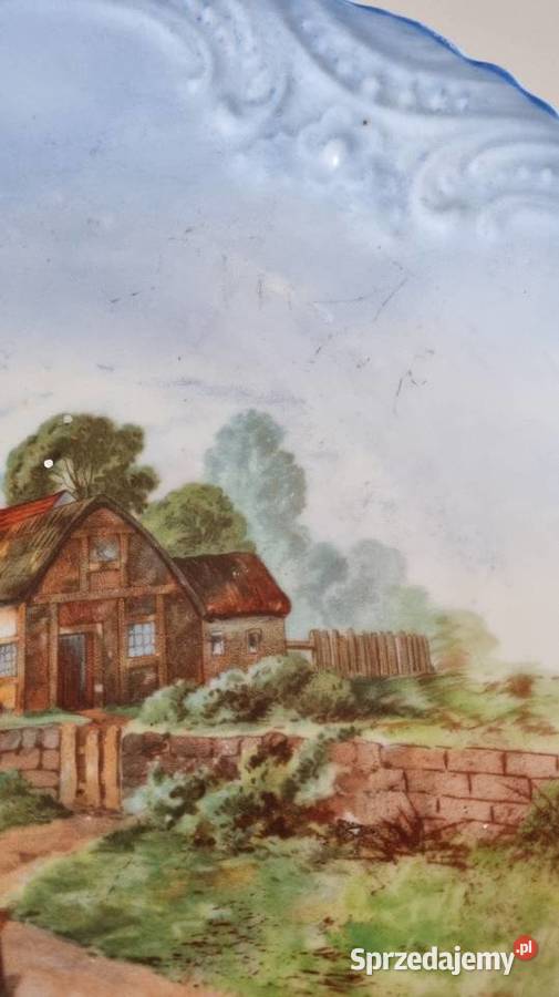 Stary Talerz Dekoracyjny Vintage Wola Podłężna