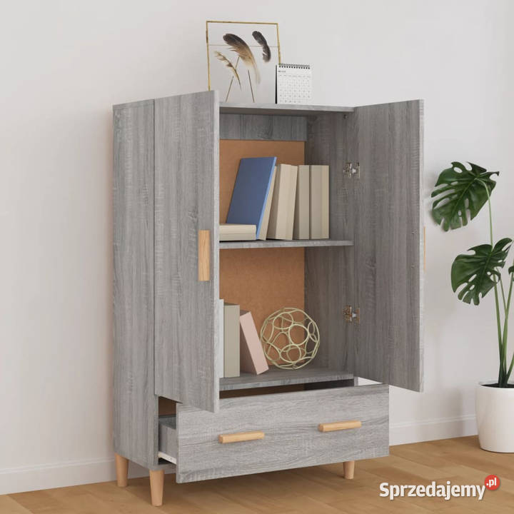 Szafka szary dąb sonoma 70x31x115 materiał Warszawa