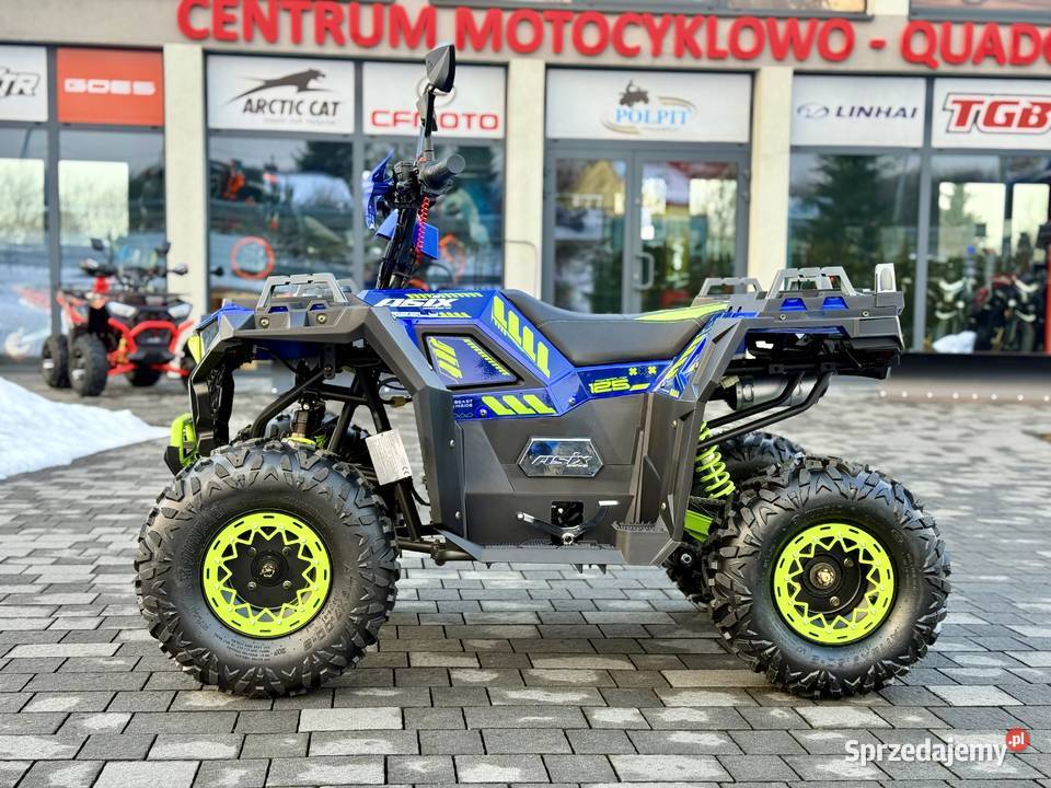 QUAD ASIX GRIZZLY 125CC 8 31 GRANATOWOLIMONKOWY czterosuwowy Pozostałe Głogoczów