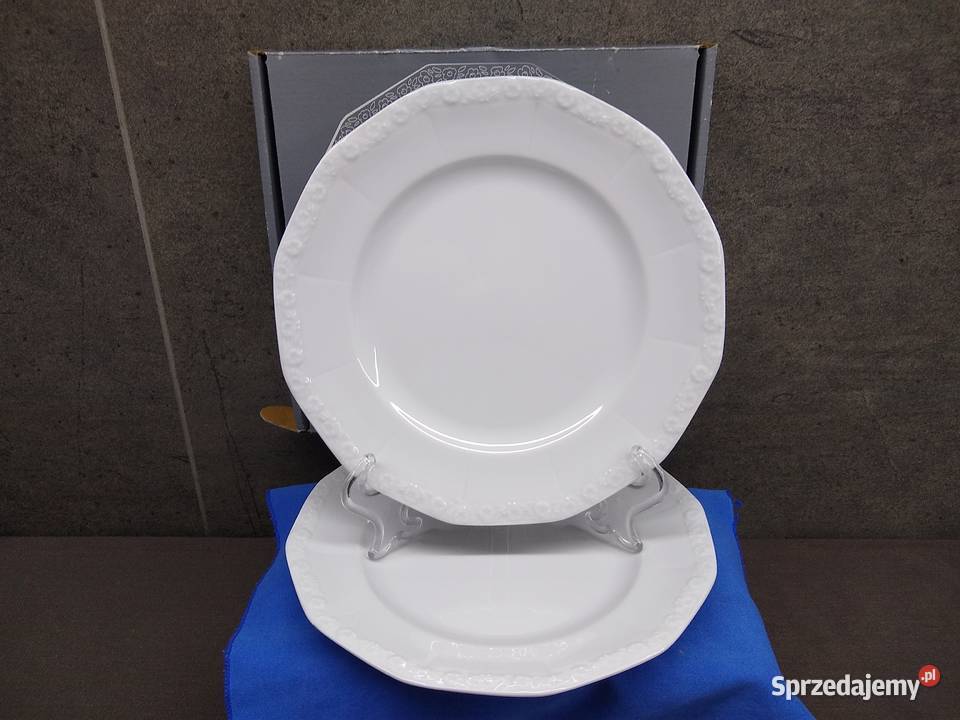 Rosenthal Biała Maria talerze 21 2 nieużywane Porcelana i szkło wielkopolskie Kalisz