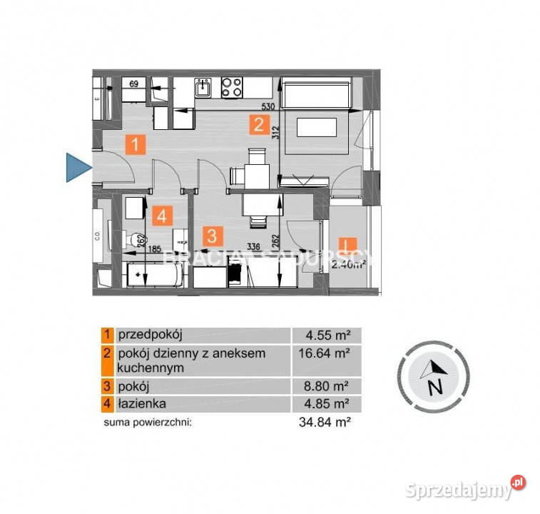Sprzedaż mieszkania Kraków os Piastów 3484 metry małopolskie