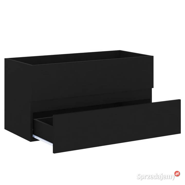 Szafka pod umywalkę czarna 90x385x45 WM804756 Dom i Ogród Warszawa