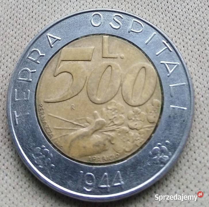 SAN MARINO500 LIRÓW1991 r BIMETAL mazowieckie Legionowo
