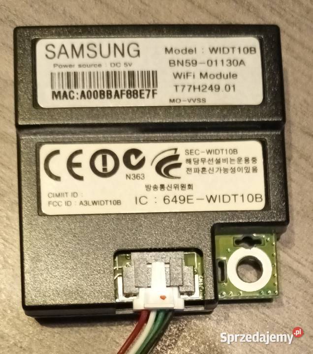 Moduł WiFi WIDT10B Samsung UE46D6750WS Opole